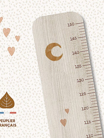 Toise en Bois 2 Petites Souris Cœur