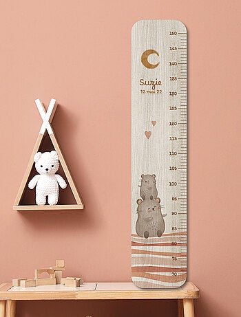 Toise en Bois 2 Petites Souris Cœur