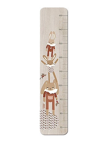 Toise en bois 3 lapins Graou