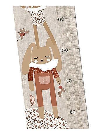 Toise en bois 3 lapins Graou