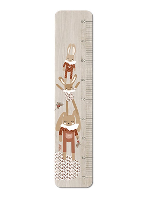 Toise en bois 3 lapins Graou - Kiabi