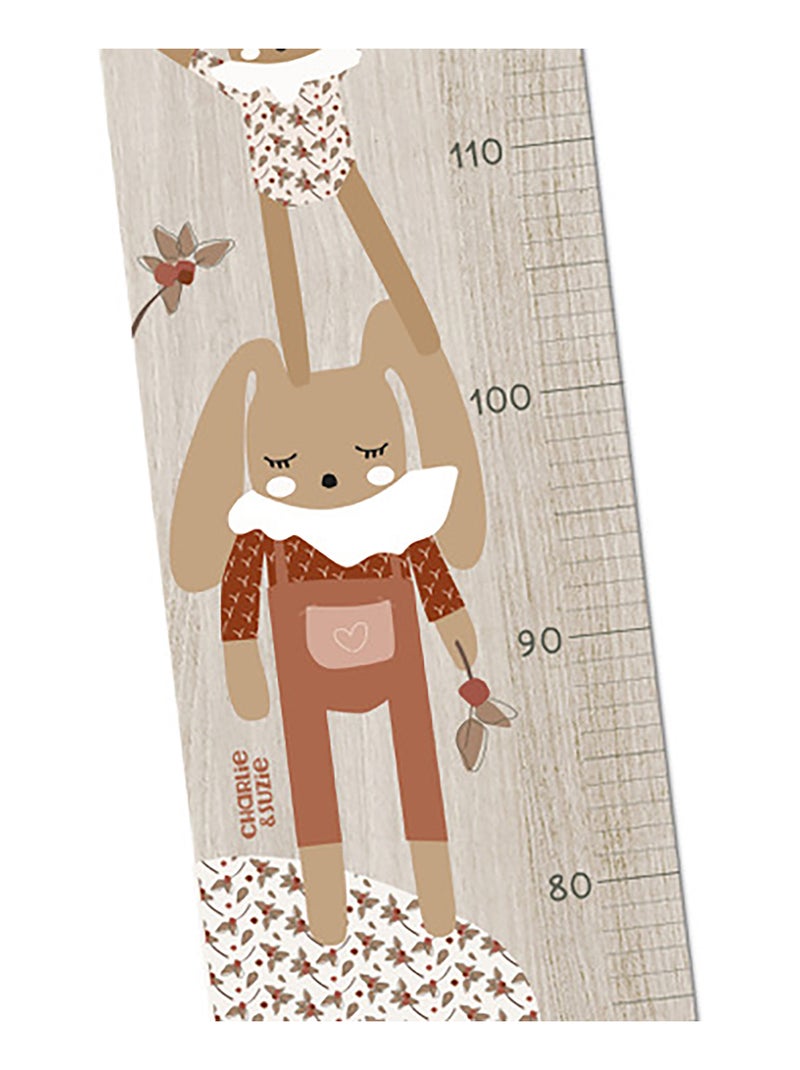 Toise en bois 3 lapins Graou Multicolore - Kiabi