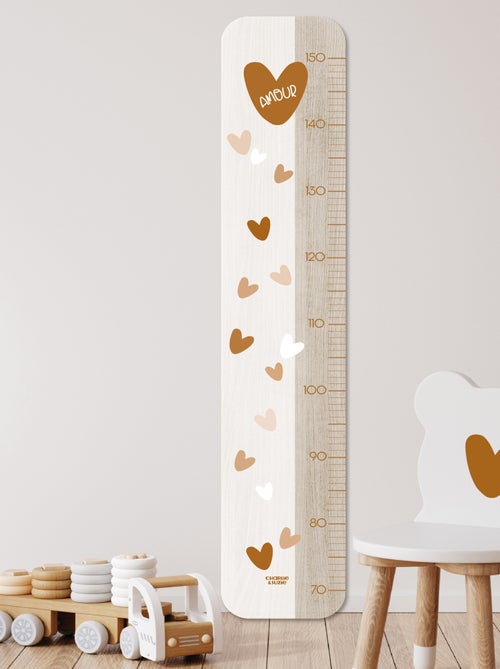 Toise en Bois Amour - Coeur crème - Kiabi