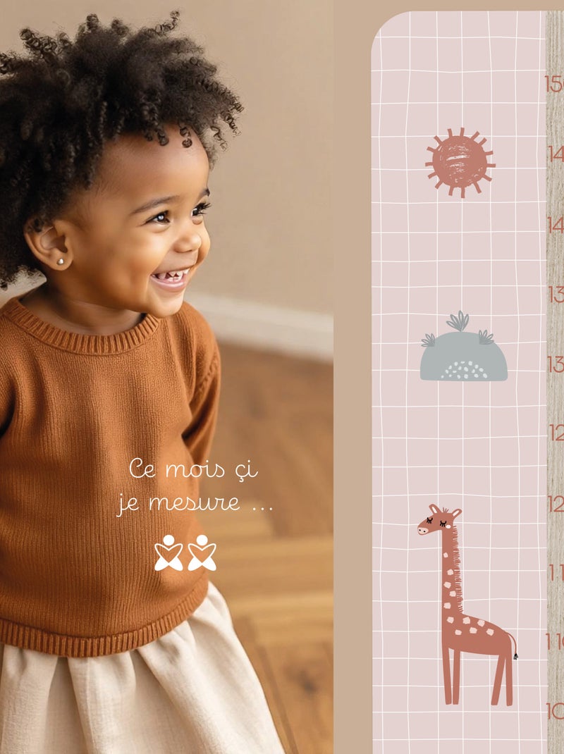 Toise en Bois Animaux Vichy Sofia Multicolore - Kiabi