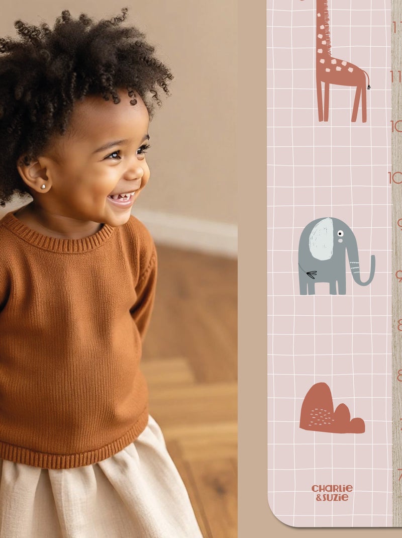 Toise en Bois Animaux Vichy Sofia Multicolore - Kiabi