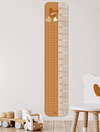 Toise en Bois Carreau Caramel - Coeur