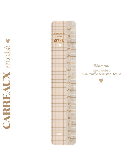 Toise en Bois Carreaux maté - Kiabi