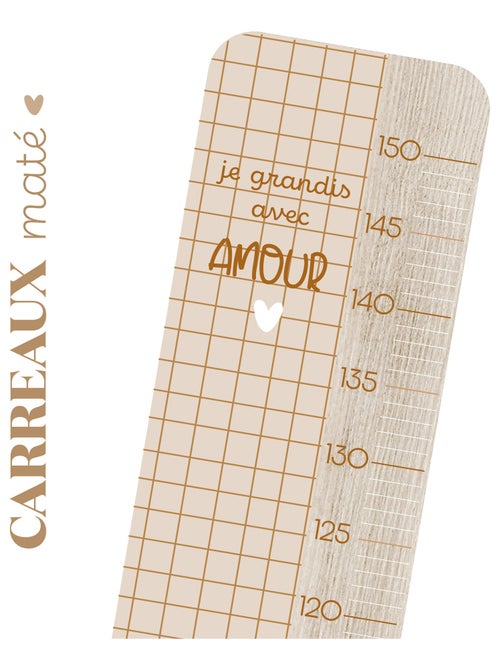 Toise en Bois Carreaux maté - Kiabi