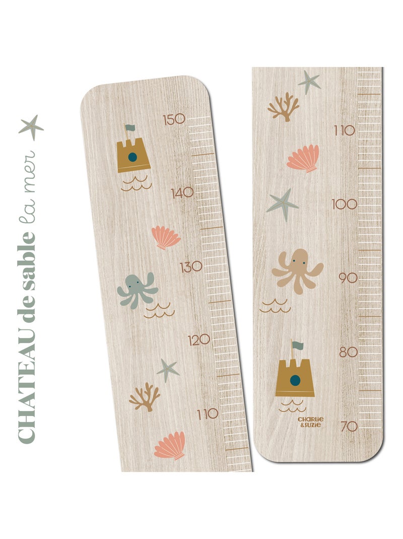 Toise en Bois Château de sable Multicolore - Kiabi
