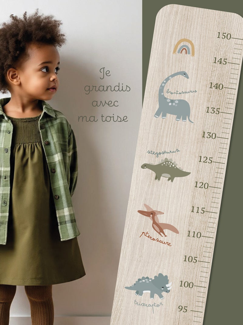 Toise en Bois Collection 5 Dinos Multicolore - Kiabi