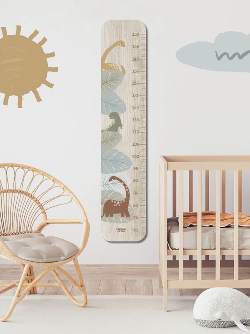 Toise en Bois Dino Grande Feuilles Multicolore - Kiabi