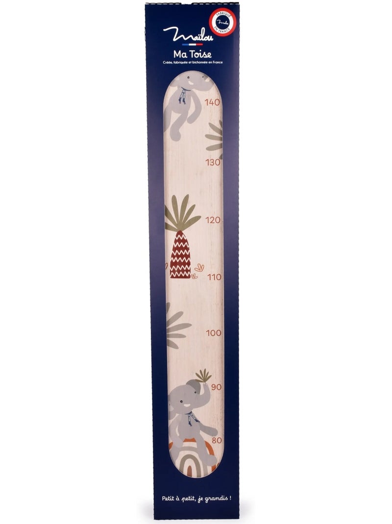 Toise en bois Éléphant jungle Beige - Kiabi