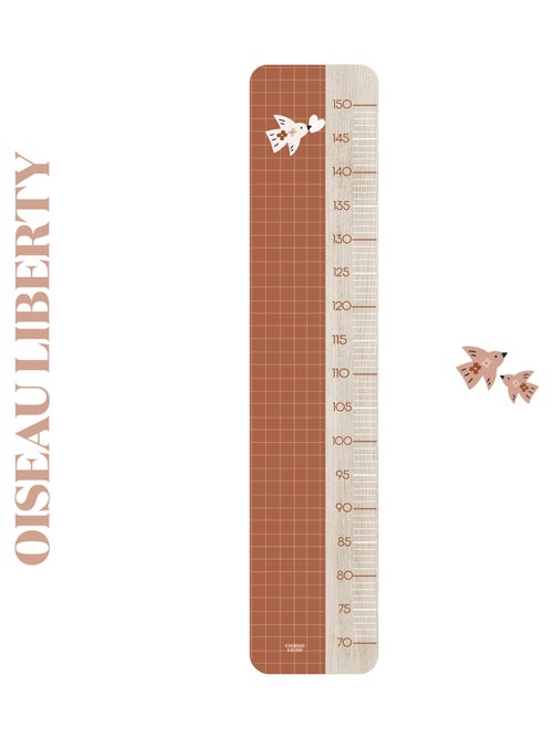 Toise en Bois Emma - Carreau Sienna - Kiabi