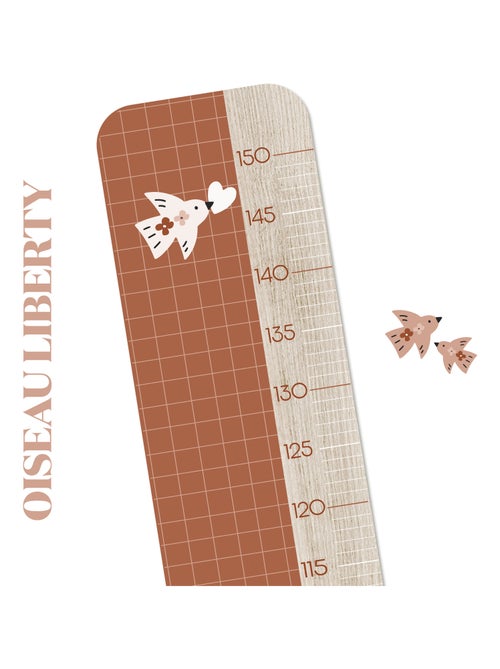 Toise en Bois Emma - Carreau Sienna - Kiabi