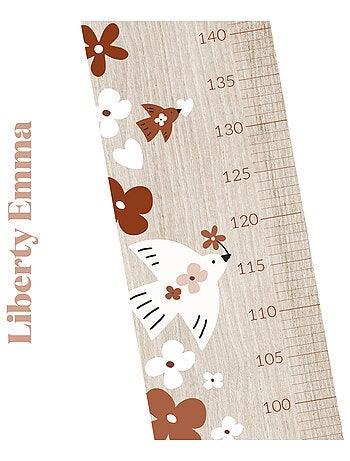 Toise en Bois Emma - Oiseau Liberté