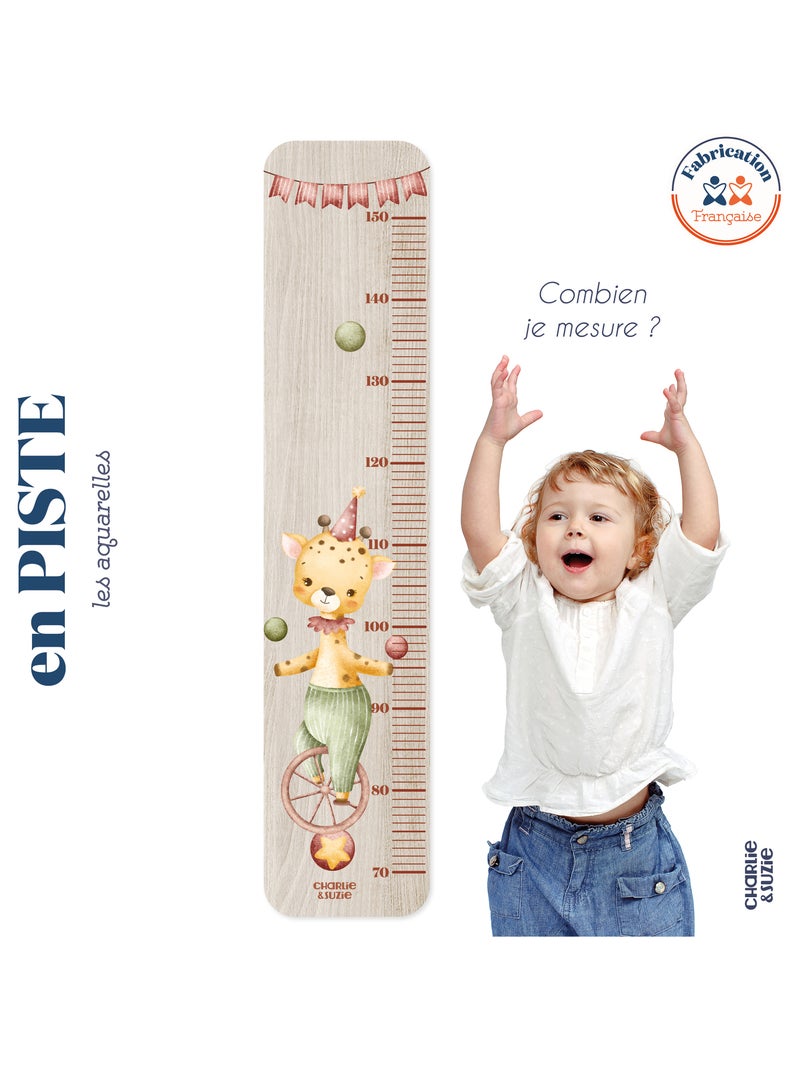 Toise en bois  En Piste Girafe Multicolore - Kiabi