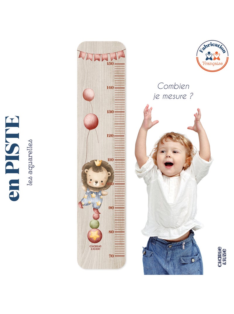 Toise en bois En Piste Lion Multicolore - Kiabi