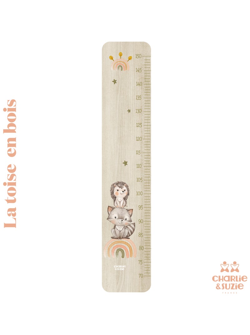 Toise en Bois Forêt Raton & Hérisson Multicolore - Kiabi