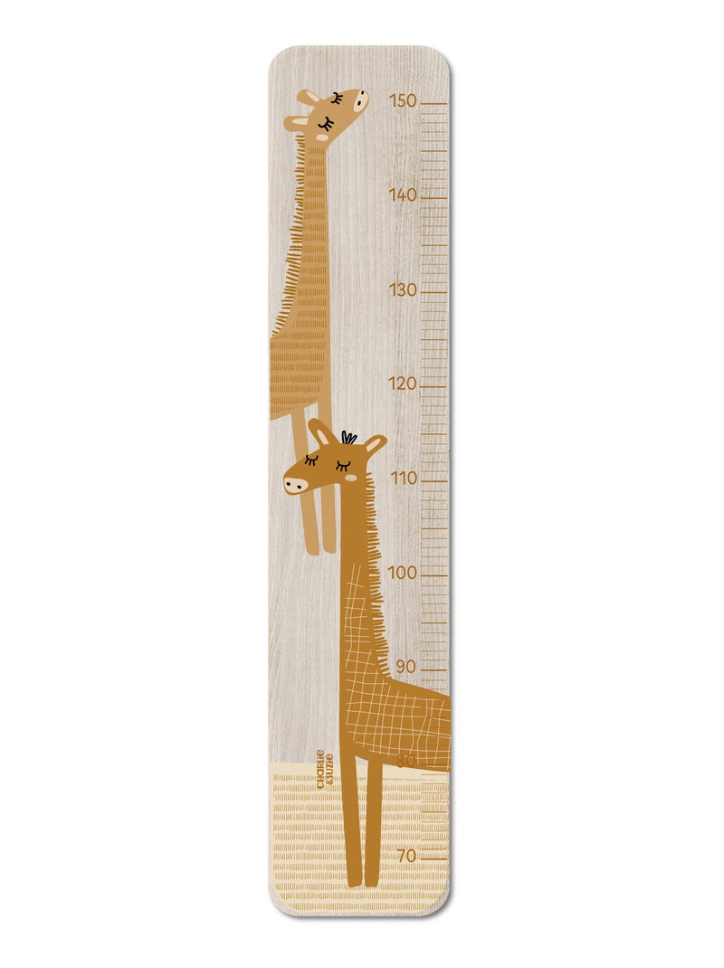 Toise en Bois girafes Isidore Caramel Multicolore - Kiabi