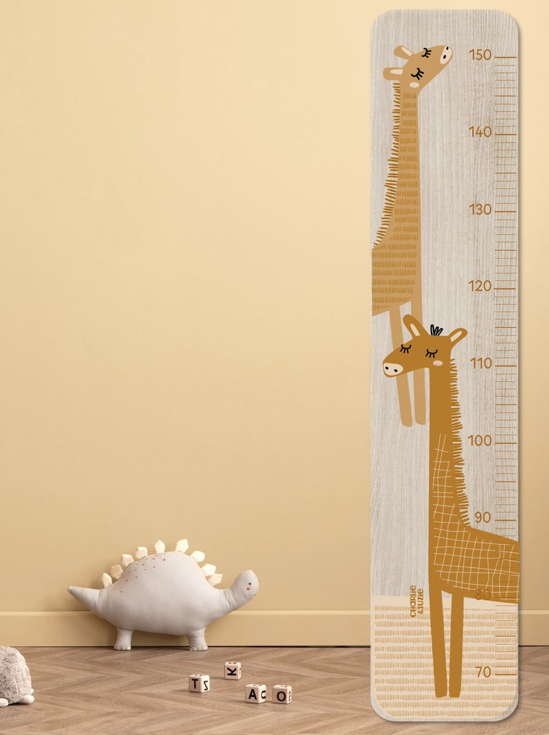 Toise en Bois girafes Isidore Caramel Multicolore - Kiabi