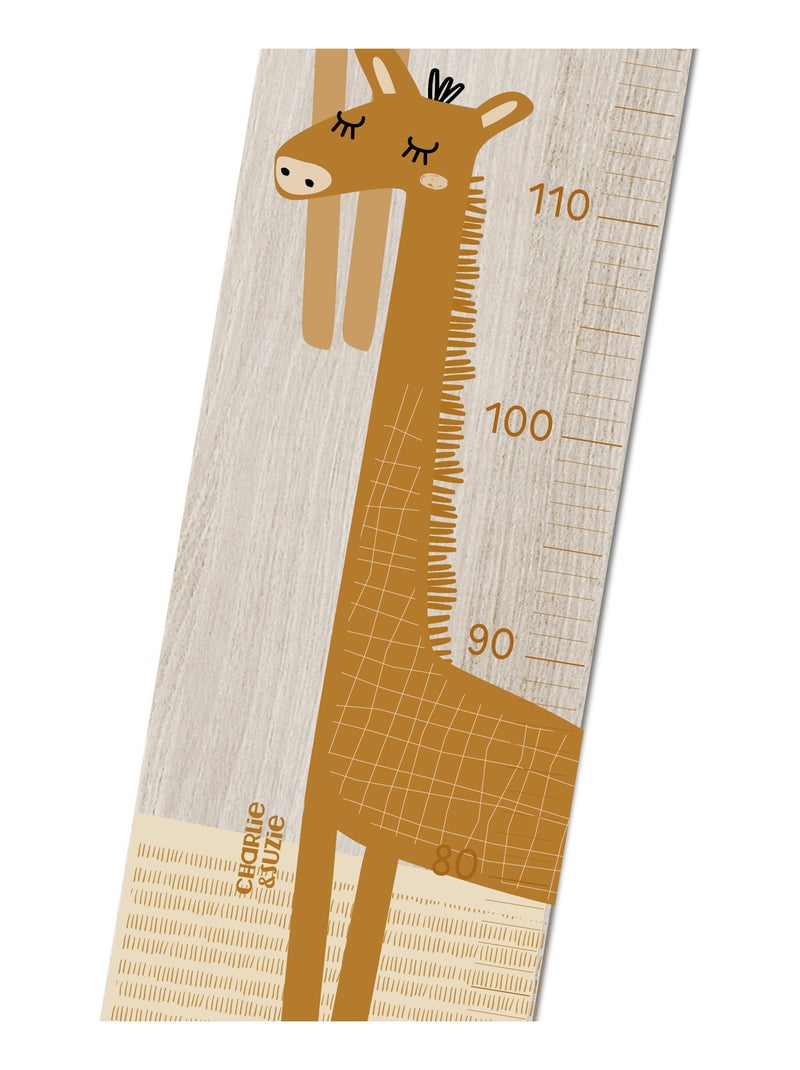Toise en Bois girafes Isidore Caramel Multicolore - Kiabi