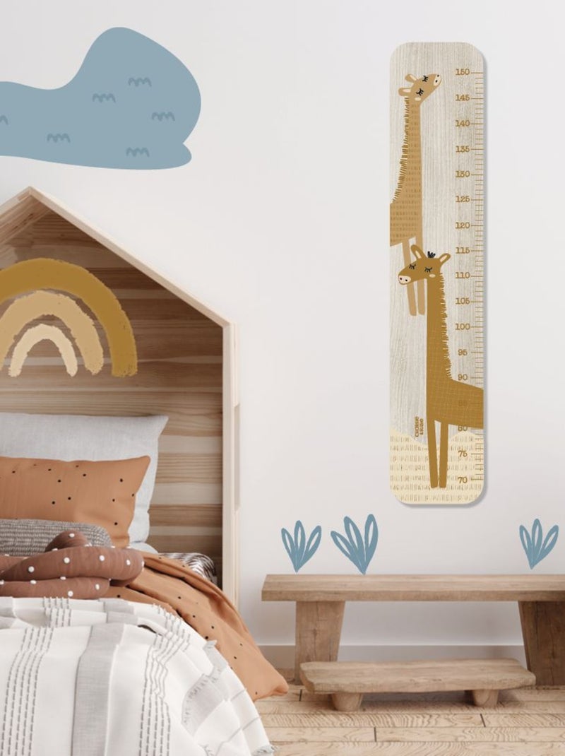 Toise en Bois girafes Isidore Caramel Multicolore - Kiabi