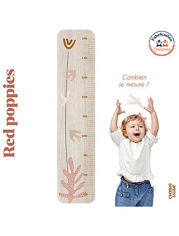 Toise en bois Hirondelle Red Poppies