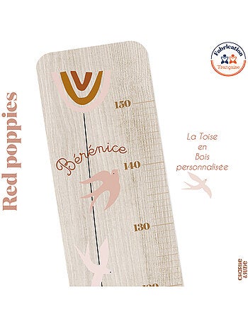 Toise en bois Hirondelle Red Poppies