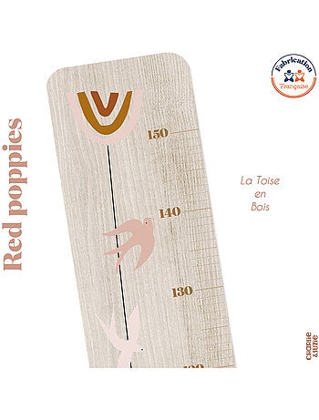 Toise en bois Hirondelle Red Poppies