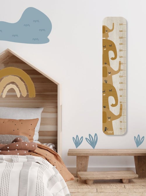 Toise en Bois Isidore éléphant caramel - Kiabi