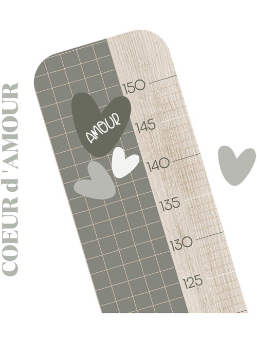 Toise en Bois Jade - Carreau Kaki - Kiabi