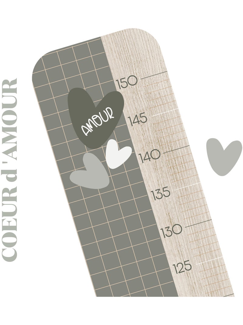 Toise en Bois Jade - Carreau Kaki Multicolore - Kiabi