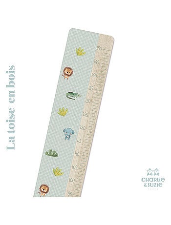 Toise en Bois Jungle Animaux