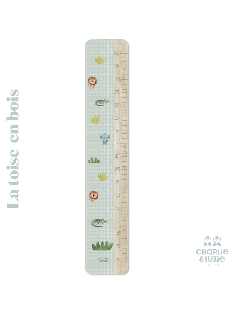 Toise en Bois Jungle Animaux Multicolore - Kiabi