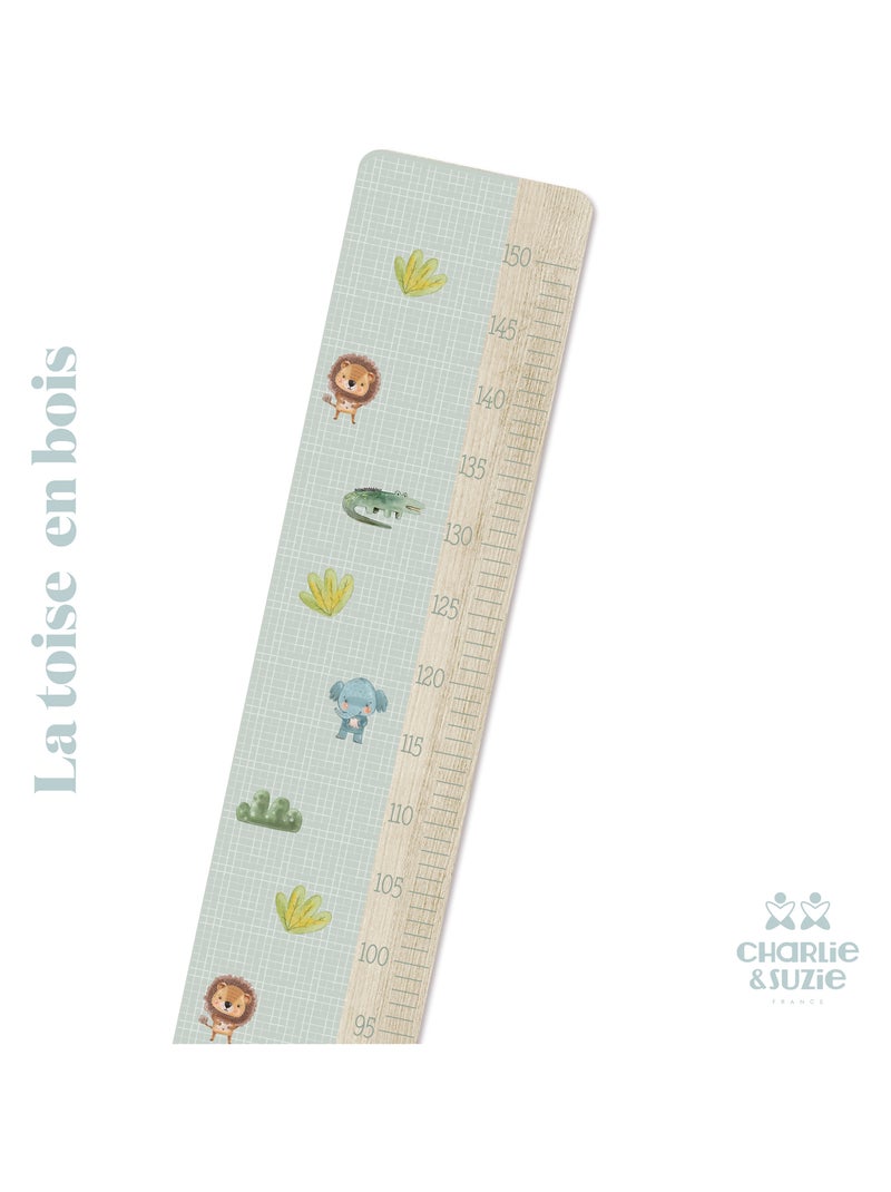 Toise en Bois Jungle Animaux Multicolore - Kiabi