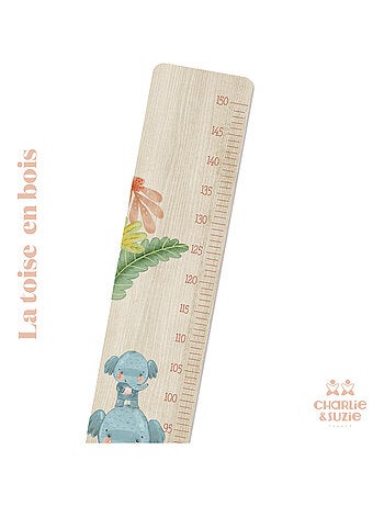 Toise en Bois Jungle Éléphanteau