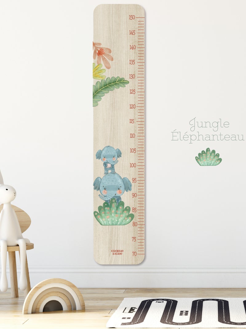 Toise en Bois Jungle Éléphanteau Multicolore - Kiabi