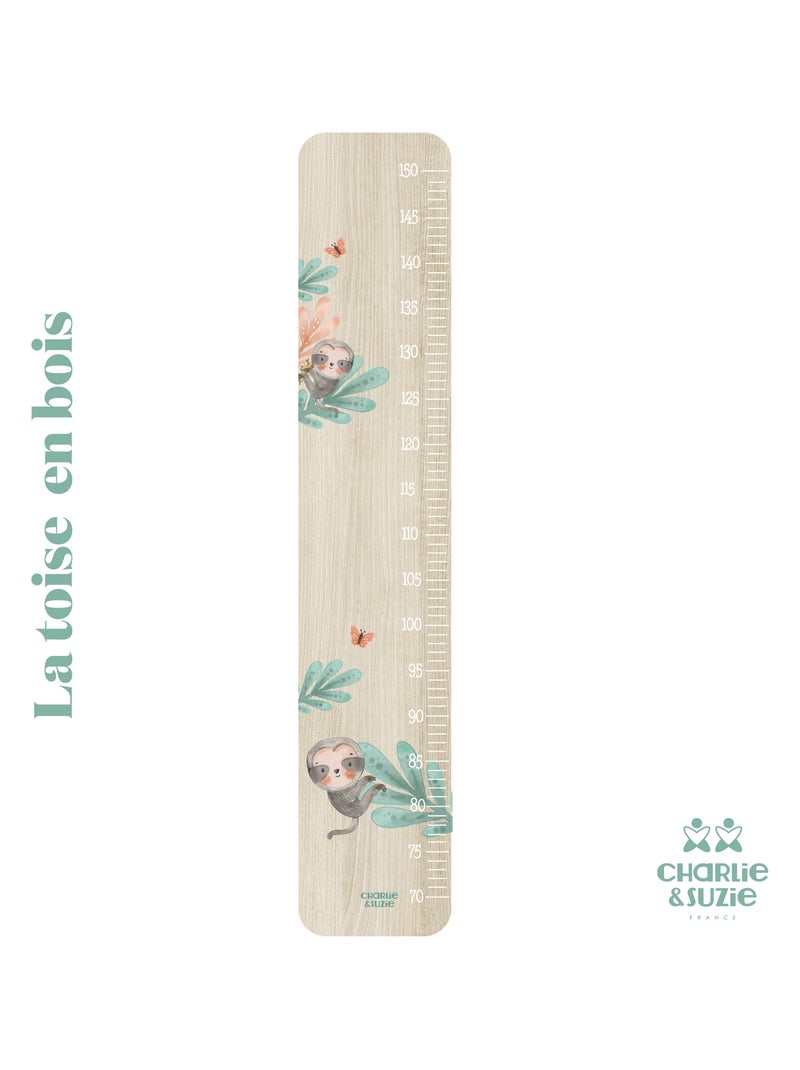 Toise en Bois Jungle Paresseux Multicolore - Kiabi