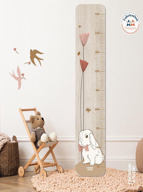 Toise en bois Lapin Blanc Red Poppies - Kiabi