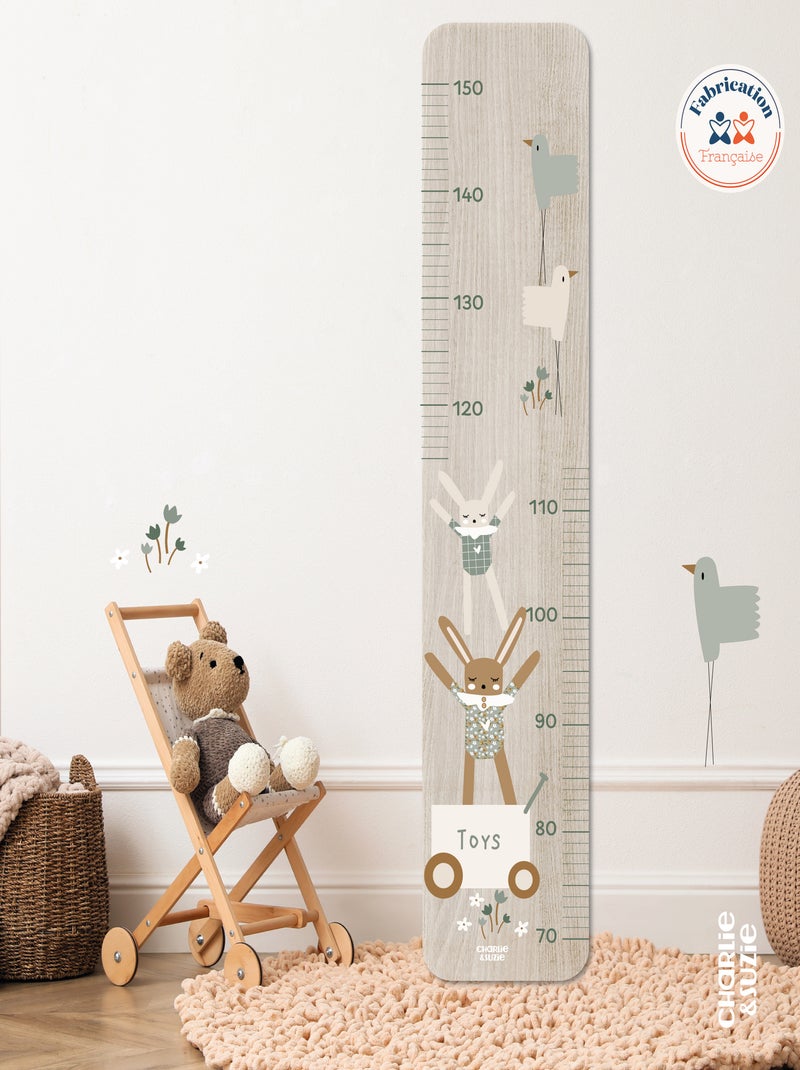 Toise en Bois Lapin doudou sauge Multicolore - Kiabi