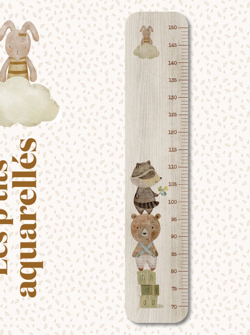 Toise en Bois Les Jouets Ours & Raton Multicolore - Kiabi