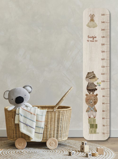 Toise en Bois Les Jouets Ours & Raton - Kiabi Toise en Bois Les Jouets Ours & Raton - Kiabi