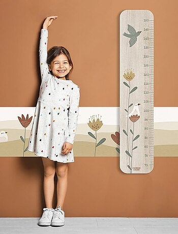 Toise en Bois Lili-Rose Grandes Fleurs