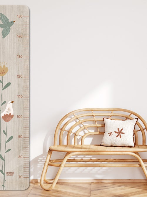 Toise en Bois Lili-Rose Grandes Fleurs - Kiabi