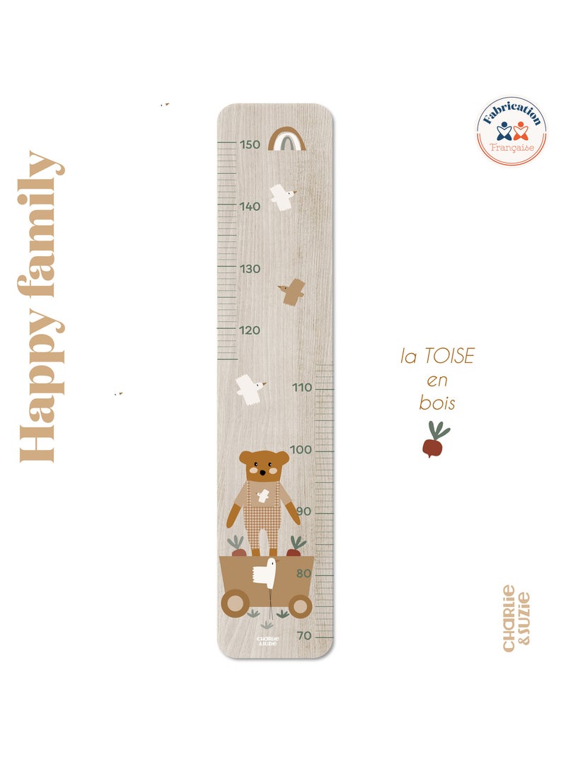 Toise en Bois Ours -Le Chariot Multicolore - Kiabi