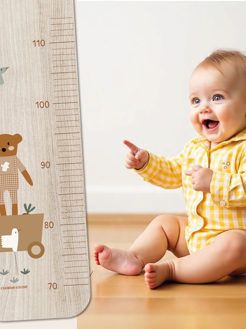 Toise en Bois Ours -Le Chariot Multicolore - Kiabi