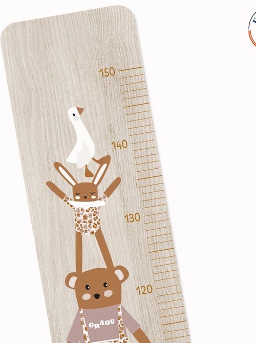 Toise en bois Ours Graou Rose - Kiabi Toise en bois Ours Graou Rose - Kiabi