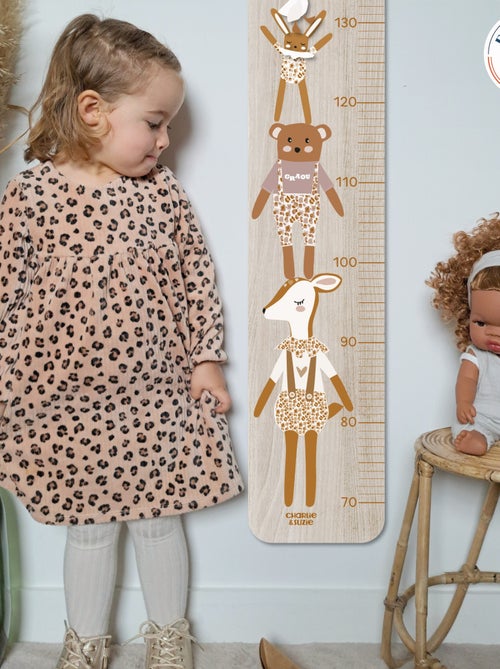 Toise en bois Ours Graou Rose - Kiabi Toise en bois Ours Graou Rose - Kiabi
