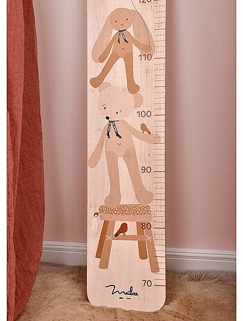 Toise en bois ours naturel