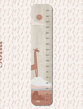 Toise en Bois Paysage Girafe Sofia